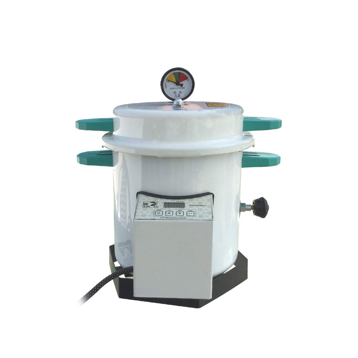 Life Intelloclave - Portable Steam Stericlave - 16 Litres And Drum (9x9inches) (ST1012INTELLO)