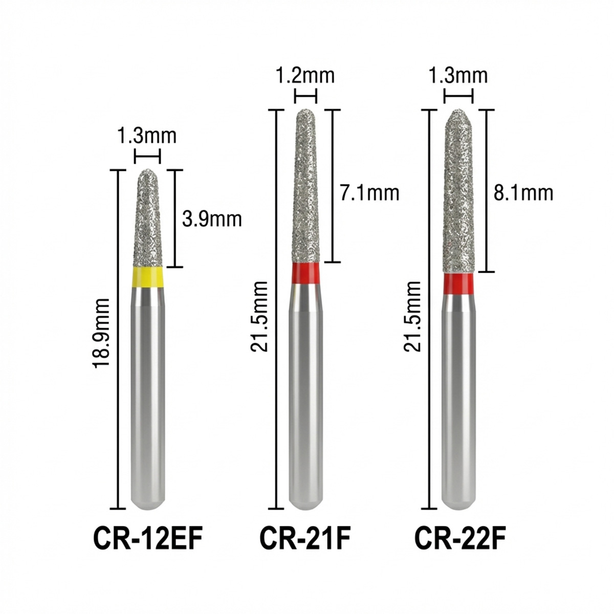 Mani Diamond Burs - Cr Polishing Series