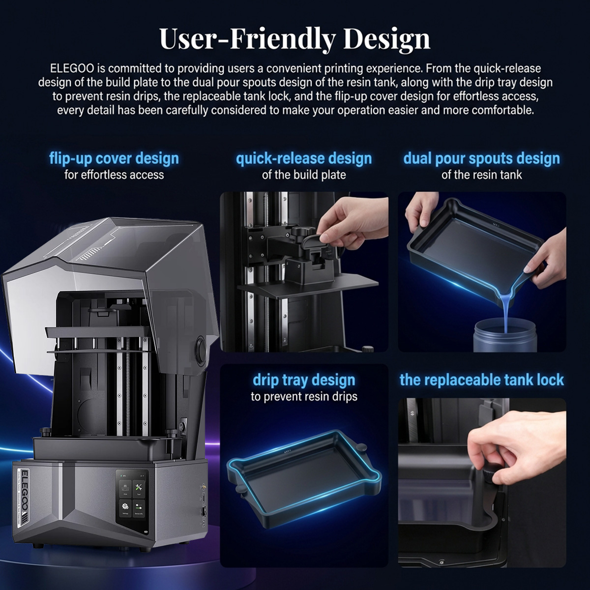 Elegoo Saturn 4 3D Printer