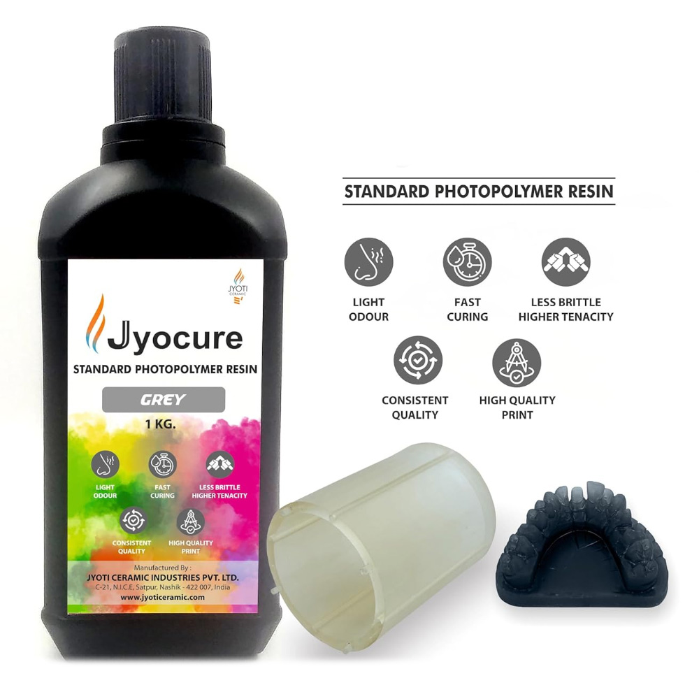 Jyocure Dental 3D Printing Standard Photopolymer Resin - Grey (Short Expiry 06-2026)