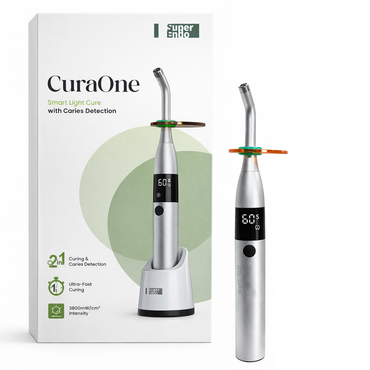 SuperEndo CuraOne 1 Second Light Cure Unit With Caries Detection