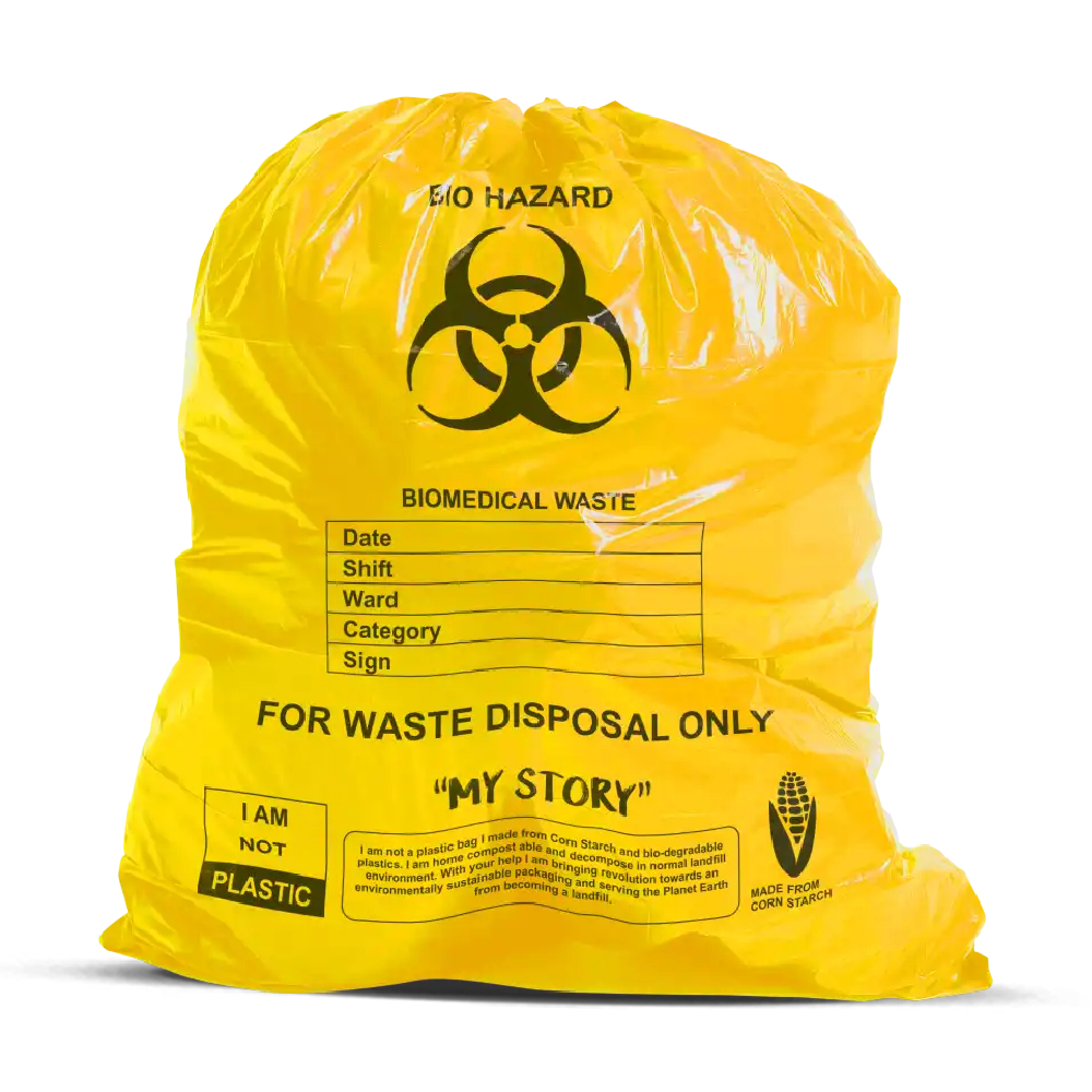 SoClean Bio-Medical Waste Collection Disposable Bags Large - Yellow