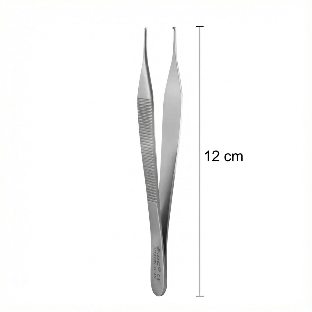 GDC Tissue Forceps Adson Toothed 1x2 (12cm) (Tp42)