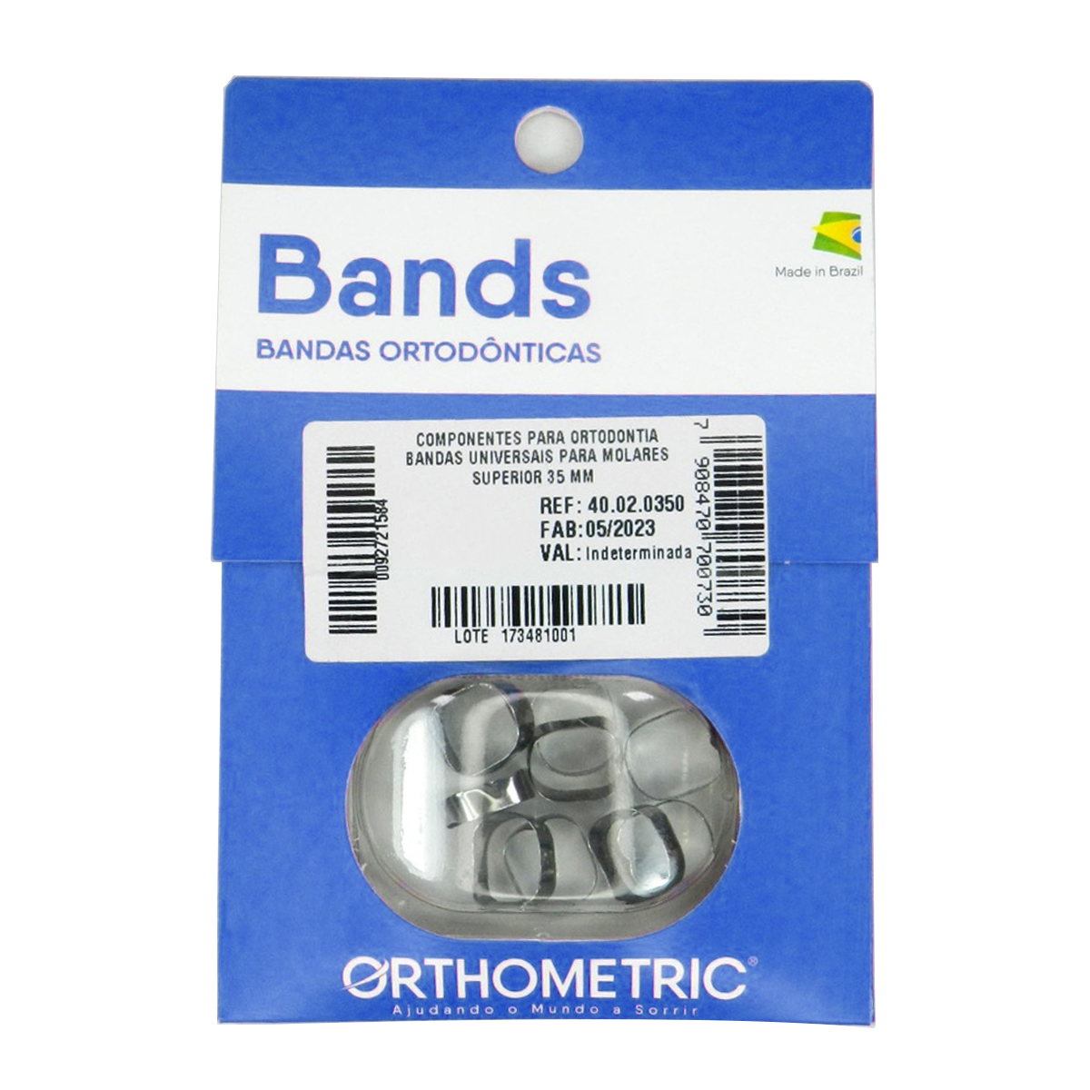 OrthoMetric Plain Ortho Bands - Size 32.5 Lower - (40.01.0325)