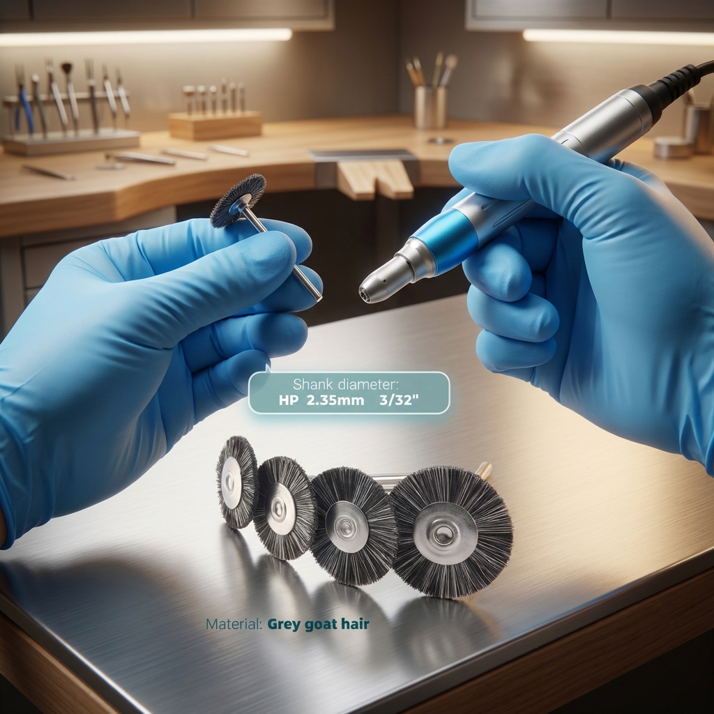 Jinguang Colored Denture Polishing Wool Brush HP    