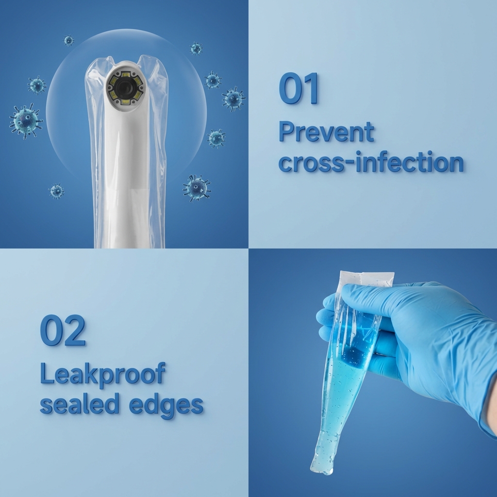 ET Dental VisiSafe Intraoral Camera Sheath - 9.8 x 2 inch (100pcs/Box)