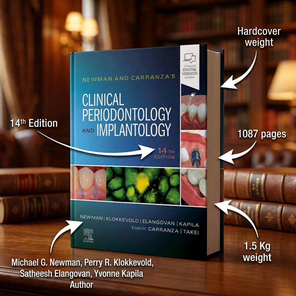 Newman And Carranza’s Clinical Periodontology and Implantology With Access Code 14th Edition (HB 2024)