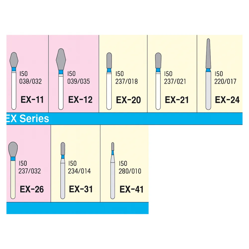 Mani Diamond Burs - Special (Extra) Shape / Ex Series