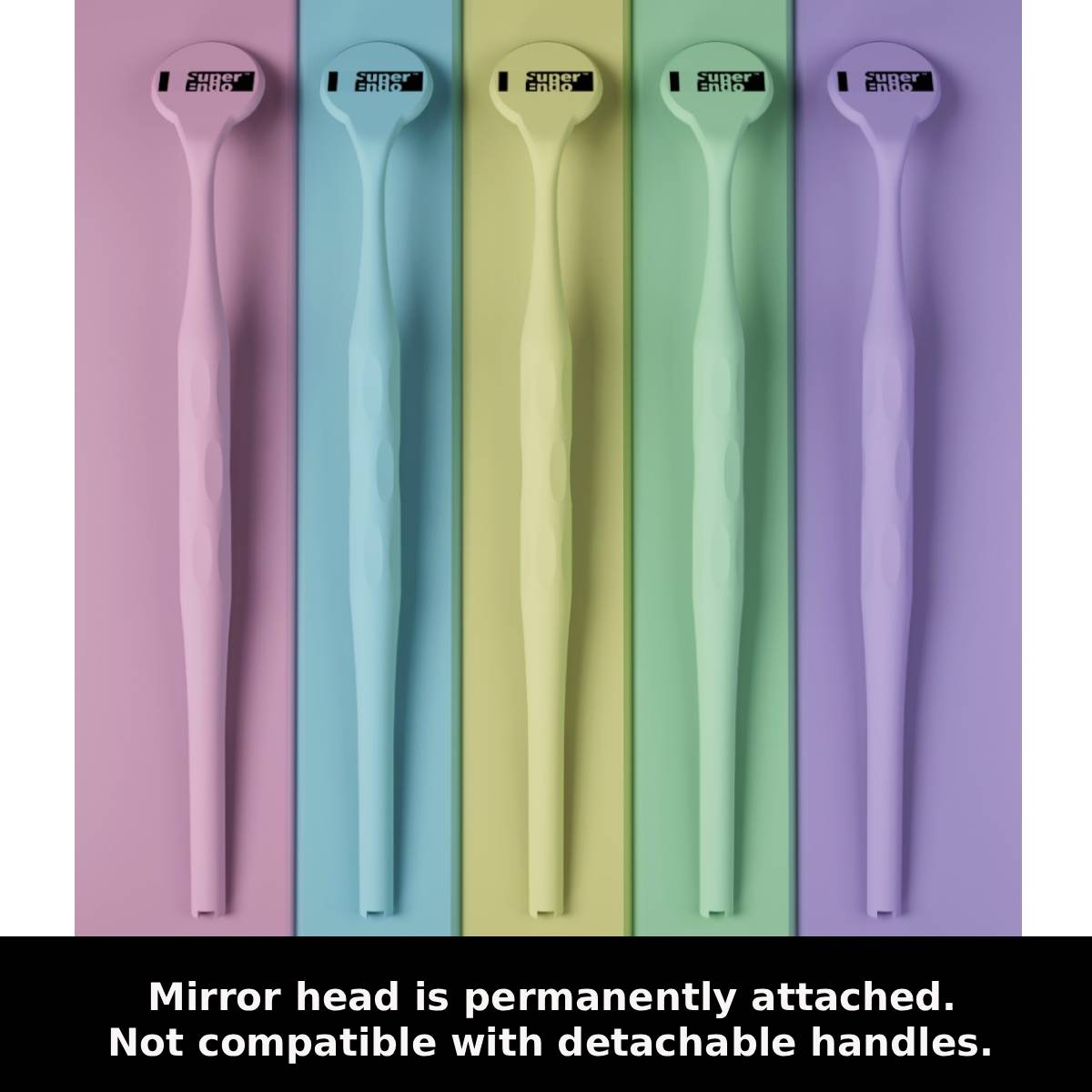 SuperEndo MaxVision Rhodium-Coated Anti-Fog Mouth Mirror (Pack of 10)