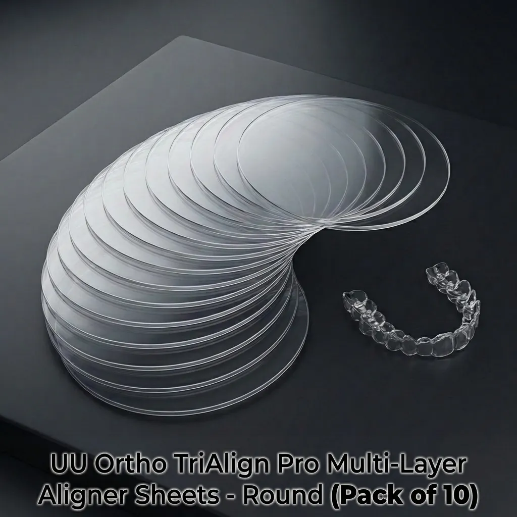 UU Ortho TriAlign Pro Multi-Layer Aligner Sheets - Round (Pack of 10)
