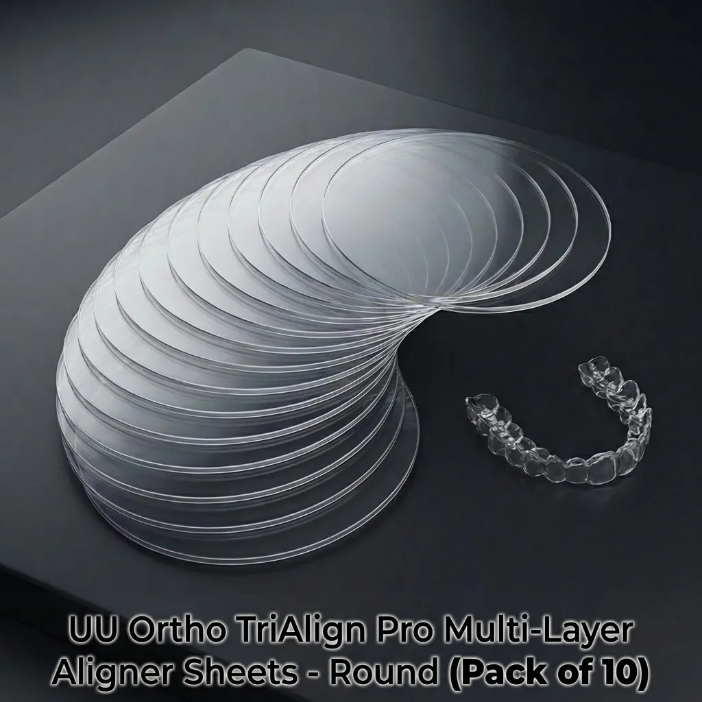 UU Ortho TriAlign Pro Multi-Layer Aligner Sheets - Round (Pack of 10)