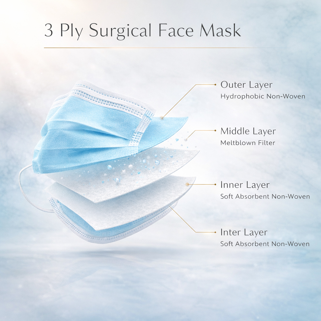 Waldent Face Mask 3 ply ( Pack Of 50 )