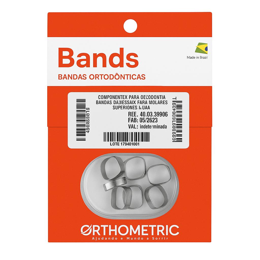 OrthoMetric Plain Ortho Bands - Size 33.5 Upper - (40.02.0335)