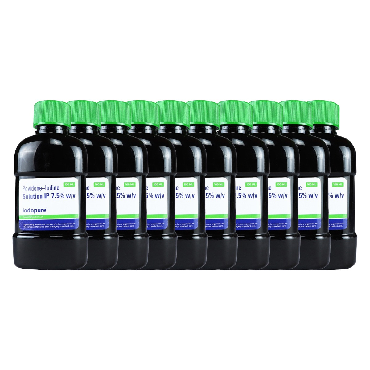 Vasa Iodopure Microbicidal Solutions 7.5% (Pack of 10) (Short Expiry 06-2026)