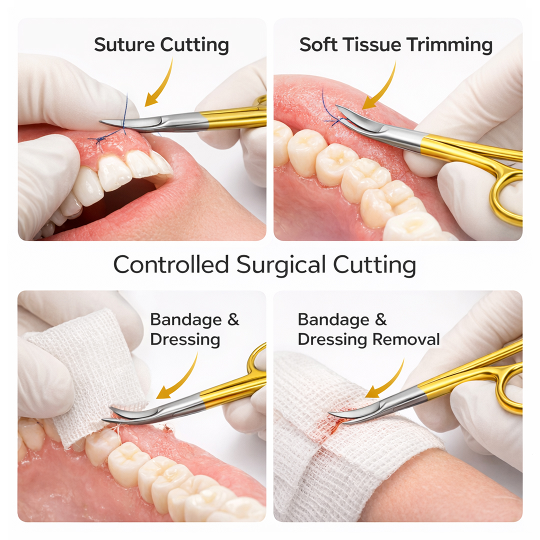GDC Scissors Goldmanfox Tc Double Curved 13cm (S5079)