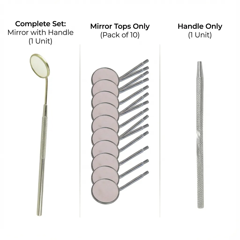 Samit Mouth Mirror With Handle & MM Tops