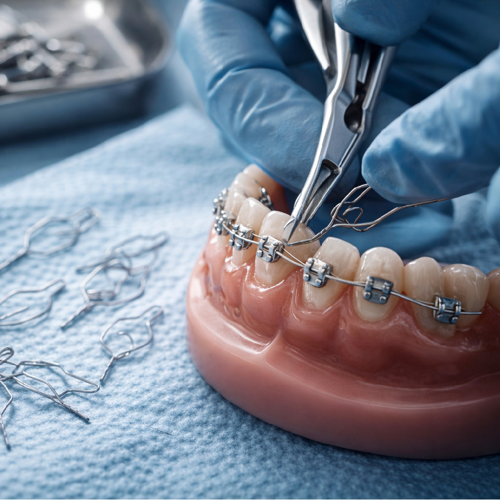 UU Ortho Preformed Ligature Wire Twisted Short 2.5cm (Pack of 100)