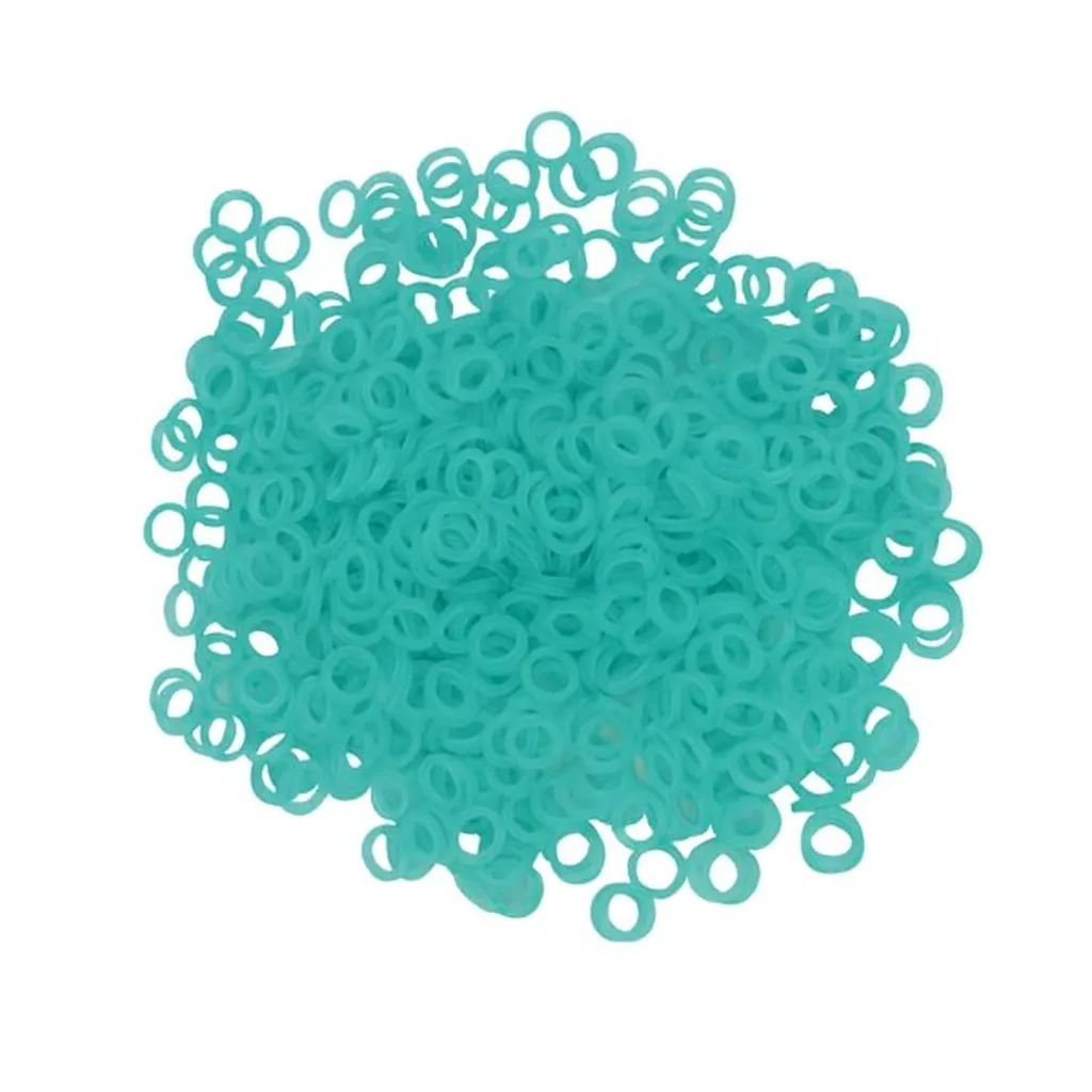 TP Ortho Plain Latex Tooth Colour Elastics Blue 1/4" - 3.5 Oz