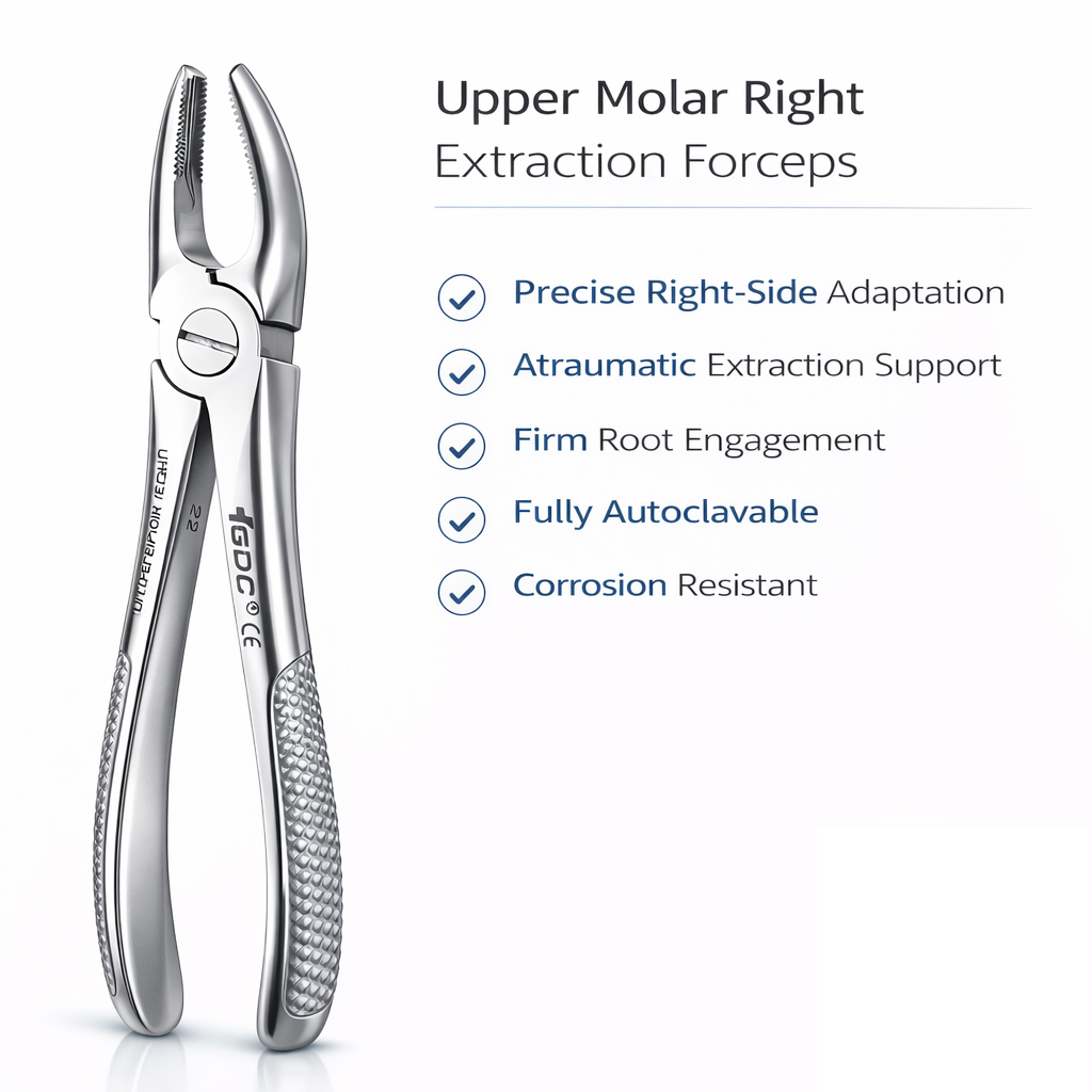 GDC Extraction Forceps Upper Molars Right Premium - FX17P