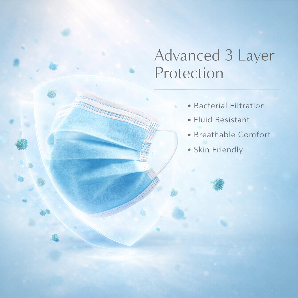 Waldent Face Mask 3 ply ( Pack Of 50 )