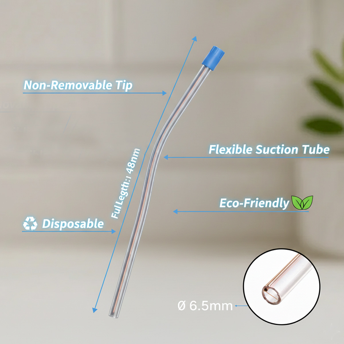 Waldent Saliva Ejector (Pack Of 100 With Copper Wire)