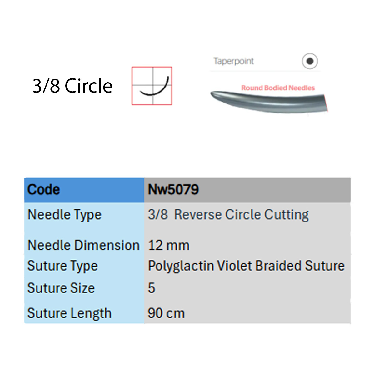 Ethicon Mersilk #5-0 Black Braided Suture