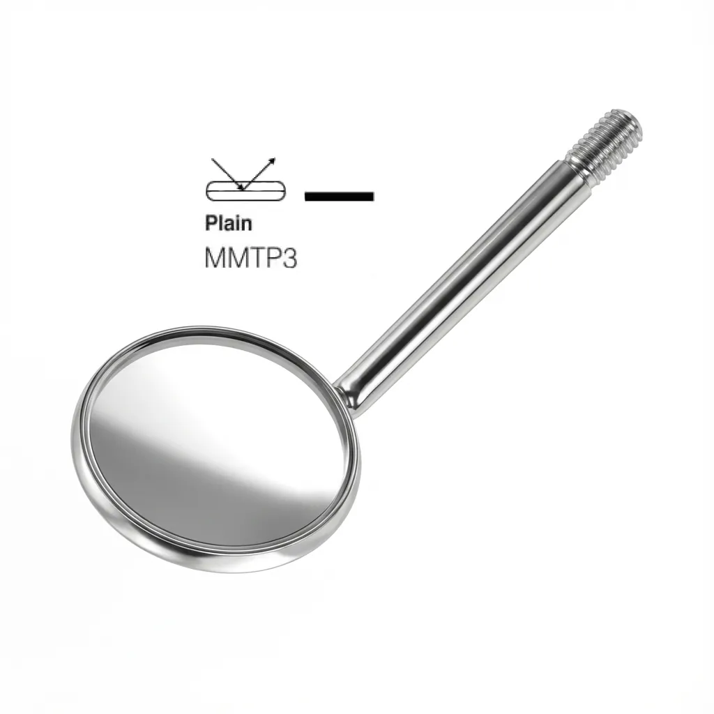 GDC Mouth Mirror Tops Plain Pack Of 12 Pcs - 3 (Mmtp3)