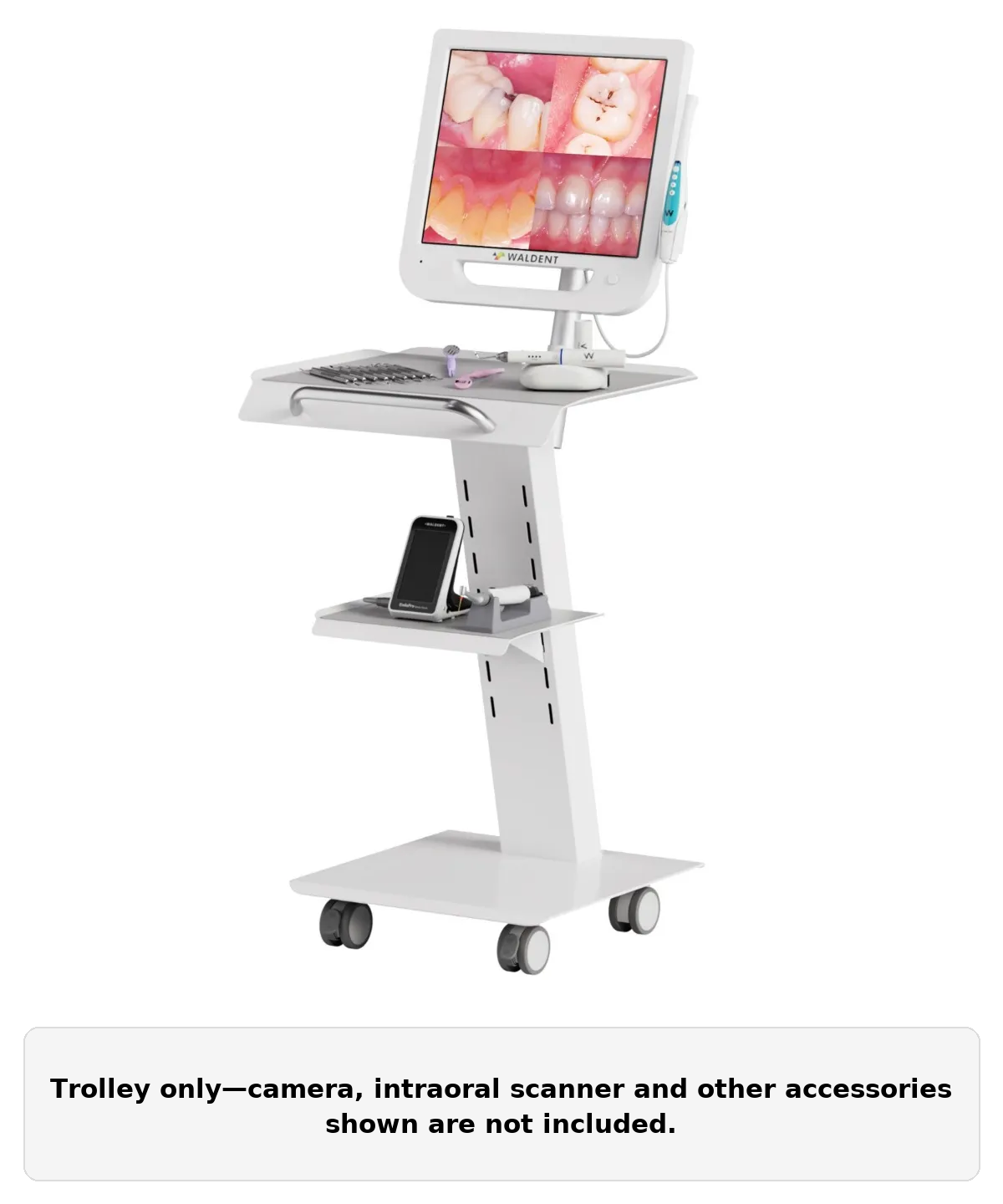 Waldent Heavy-Duty Dental Utility Trolley For Intraoral Camera