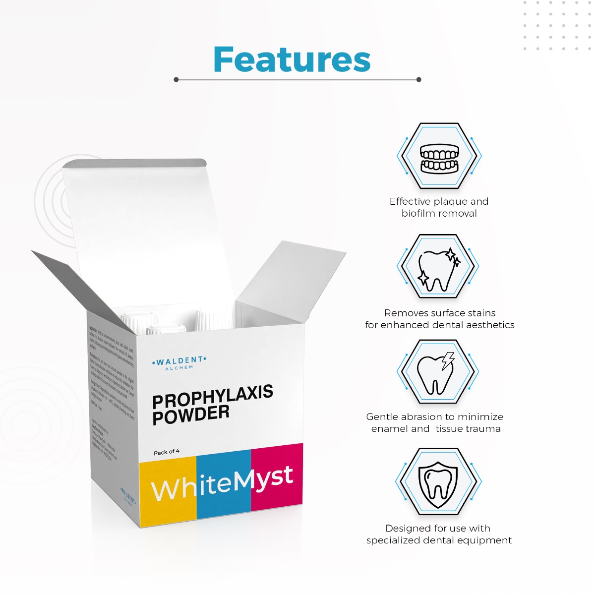 Waldent WhiteMyst Prophylaxis Powder 300g PTX1