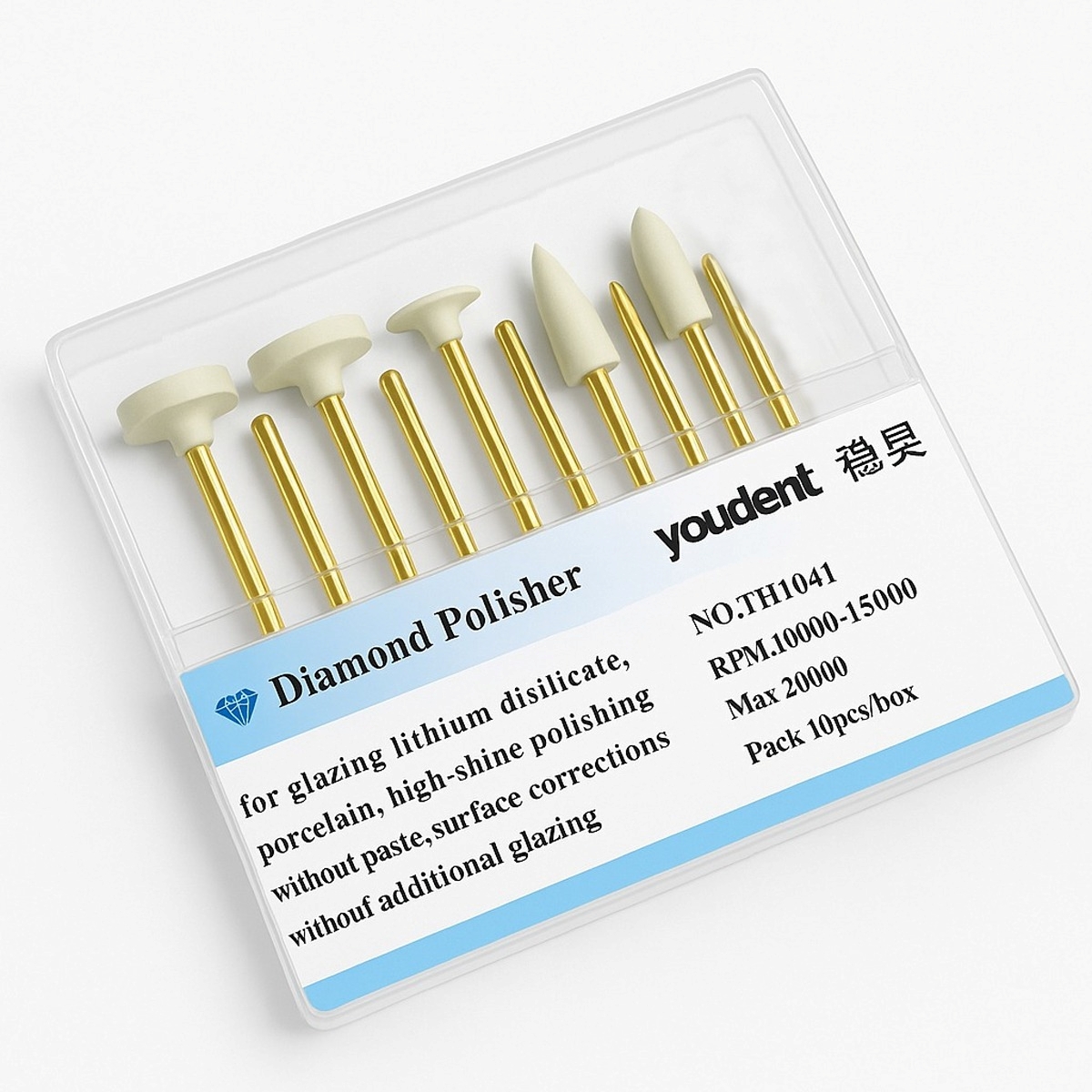 Youdent Diamond Polishers Kit For Ceramic HP