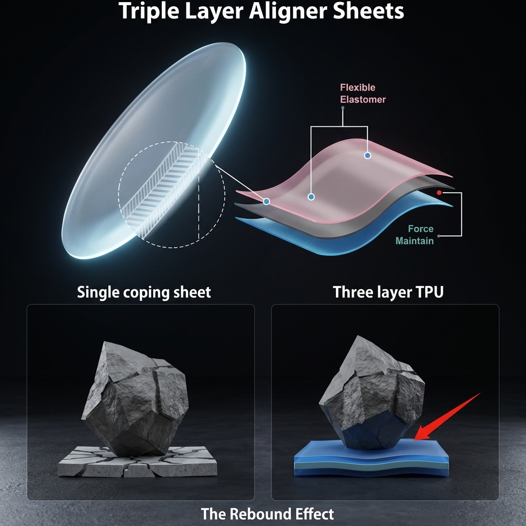 UU Ortho TriAlign Pro Multi-Layer Aligner Sheets - Round (Pack of 10)