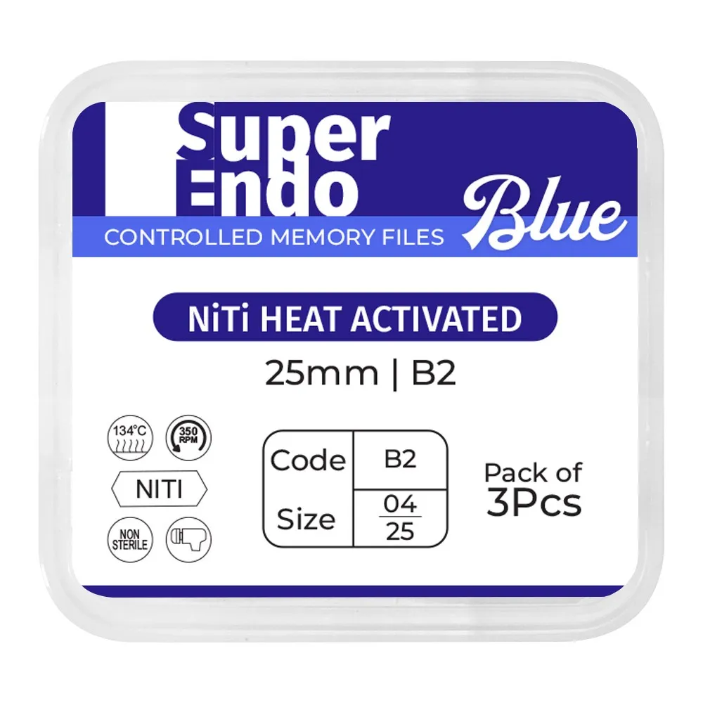 SuperEndo Blue Files 25mm (Pack of 3)