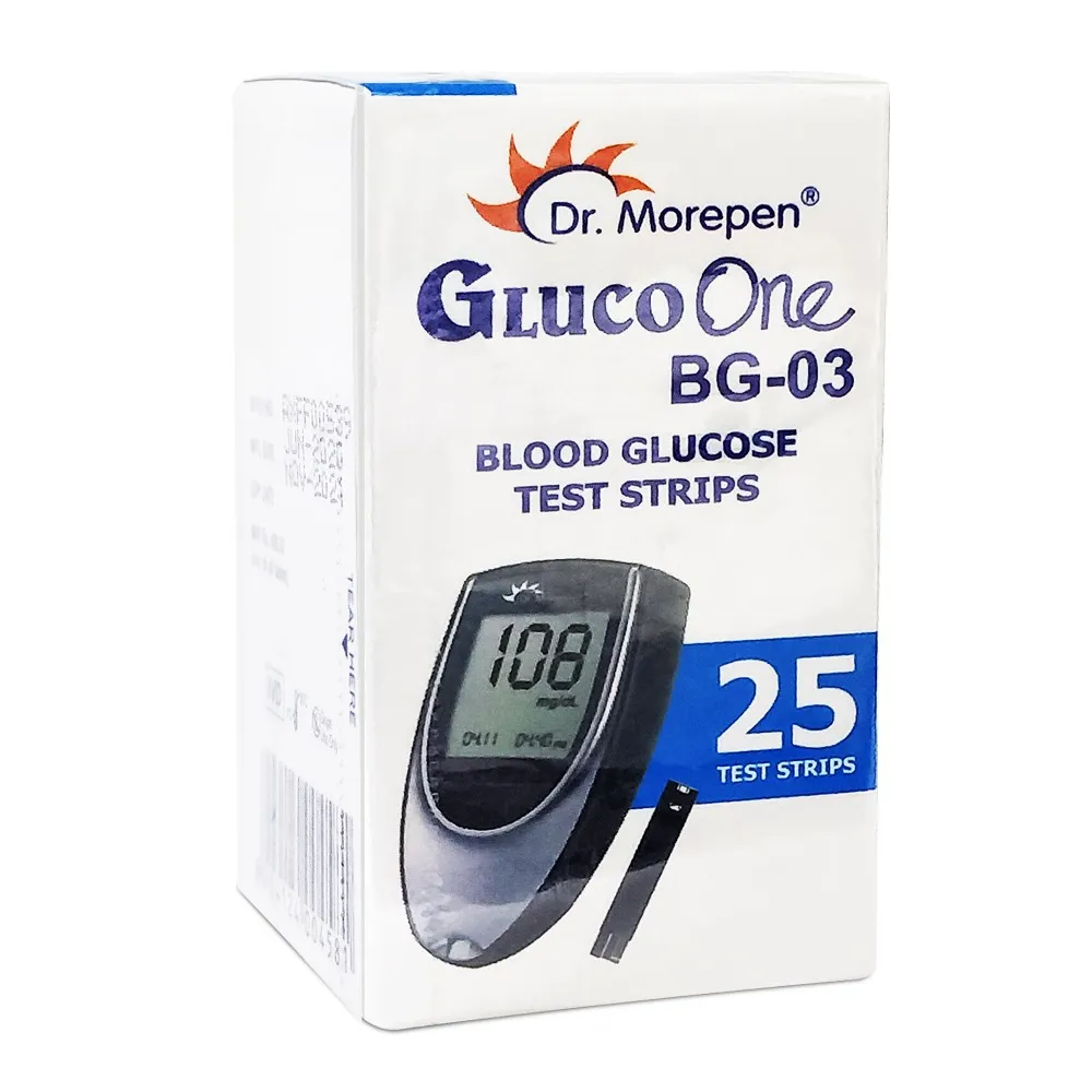 Dr. Morepen BG-03 Gluco One Blood Glucose Test Strips (Short Expiry 02-2026)