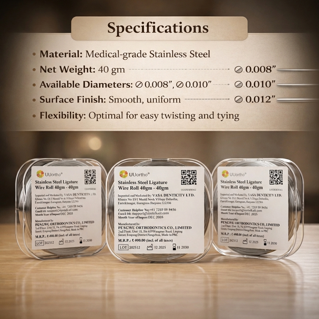 UU Ortho Stainless Steel Ligature Wire Roll 40gm