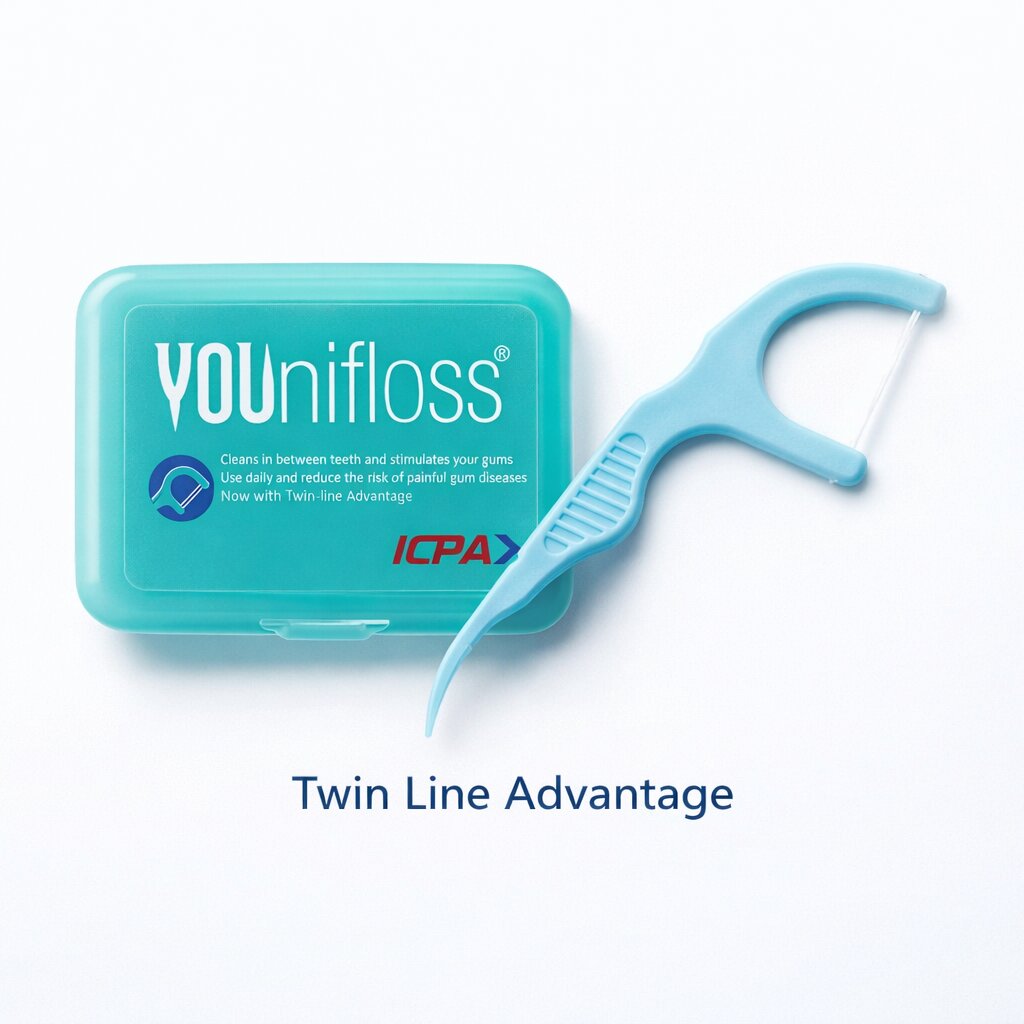Icpa Younifloss Twin Line Pack of 10 (1 Box Contains 50pcs)