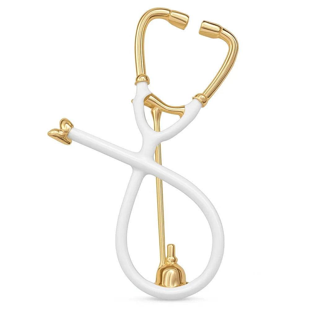 iDentical Stethoscope Shape Brooch - Pack of 1 (ZYR-7802)