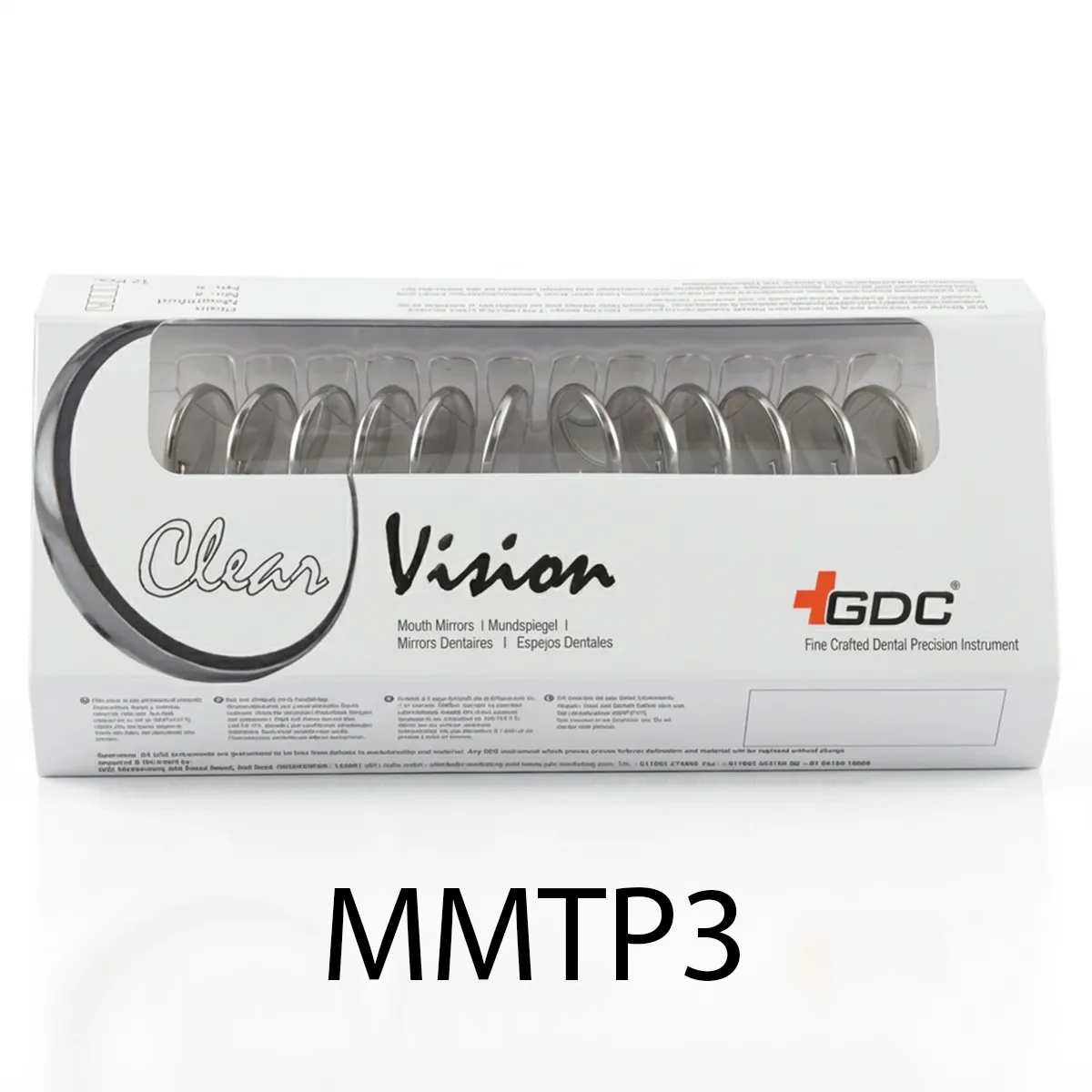 GDC Mouth Mirror Tops Plain Pack Of 12 Pcs - 3 (Mmtp3)