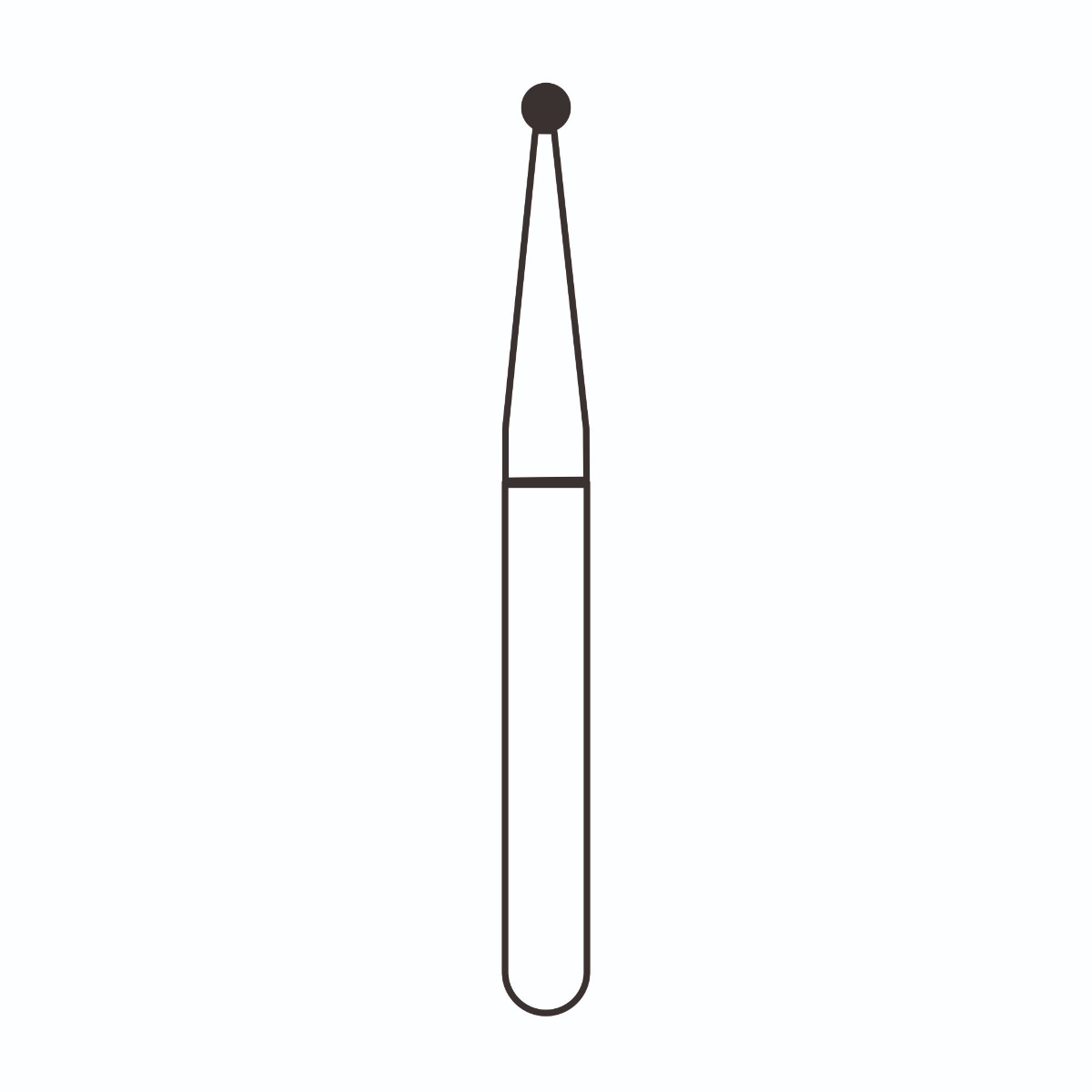 Frank Dental Ball Round FG Diamond Bur - Pack of 10