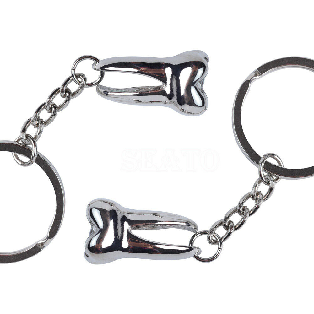 Dental Silver Tooth Key Chain