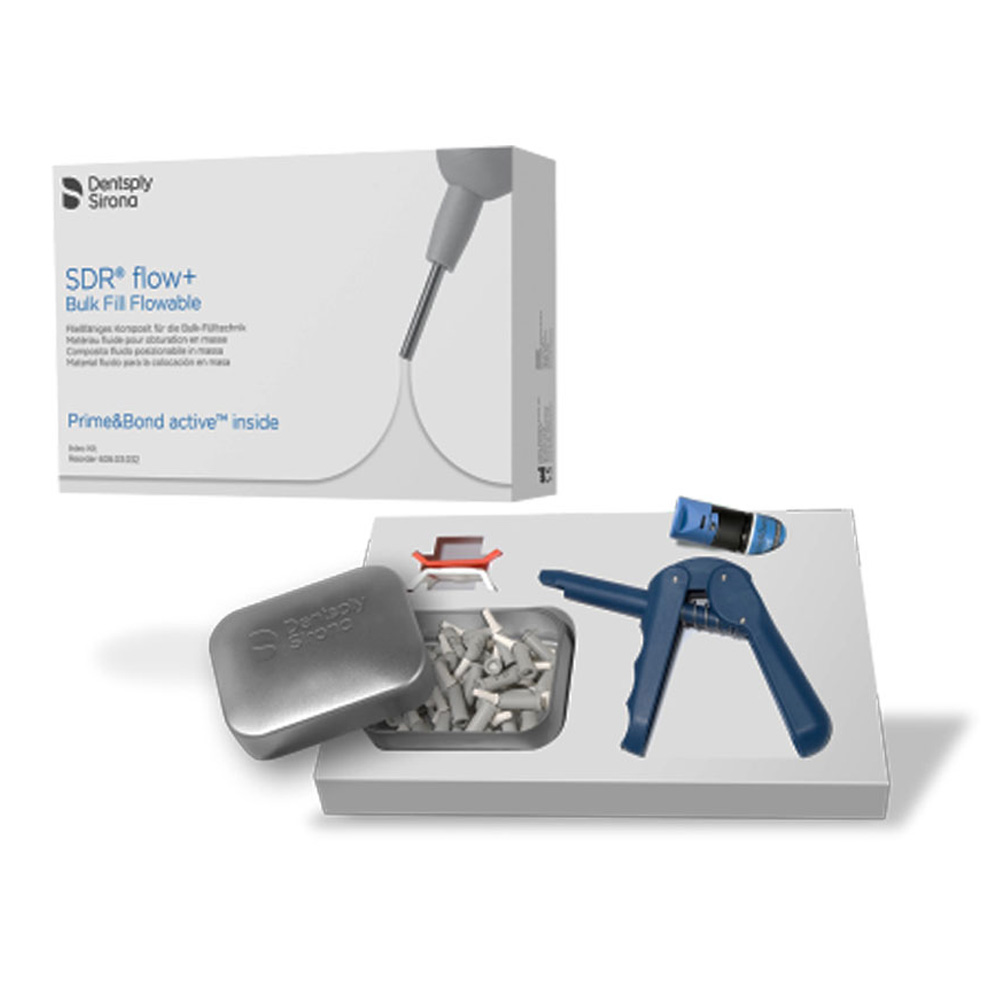 Dentsply SDR Plus Flowable Bulk Universal Shade - Refill of 50 with gun