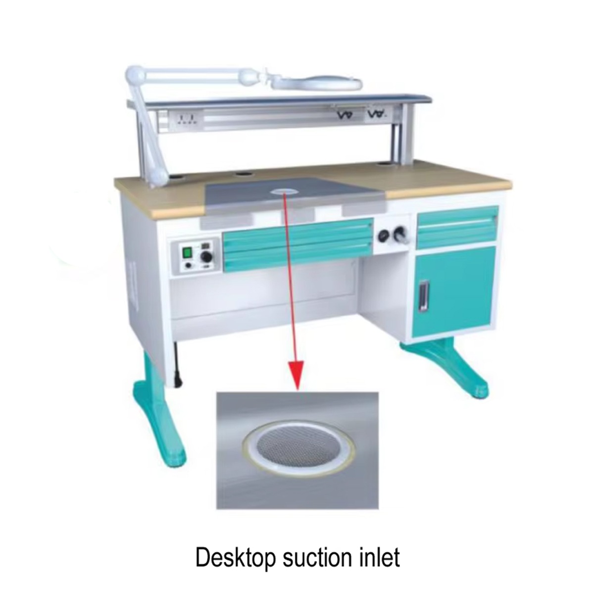Jinguang Adjustable Dental Technician Table - 1.2m