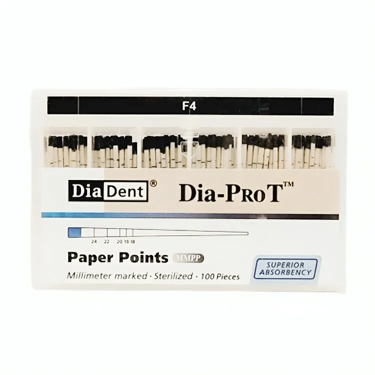 Diadent Pro T Paper Points # F4 (Pack of 100)