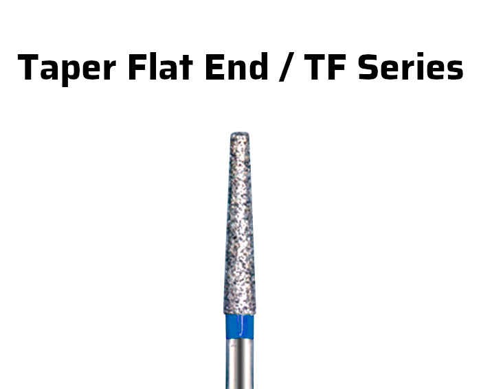 Prima Dental Taper Flat End Bur FG (Pack Of 5 Burs)