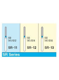 Mani Diamond Airotor Burs - Straight Round End / Sr Series