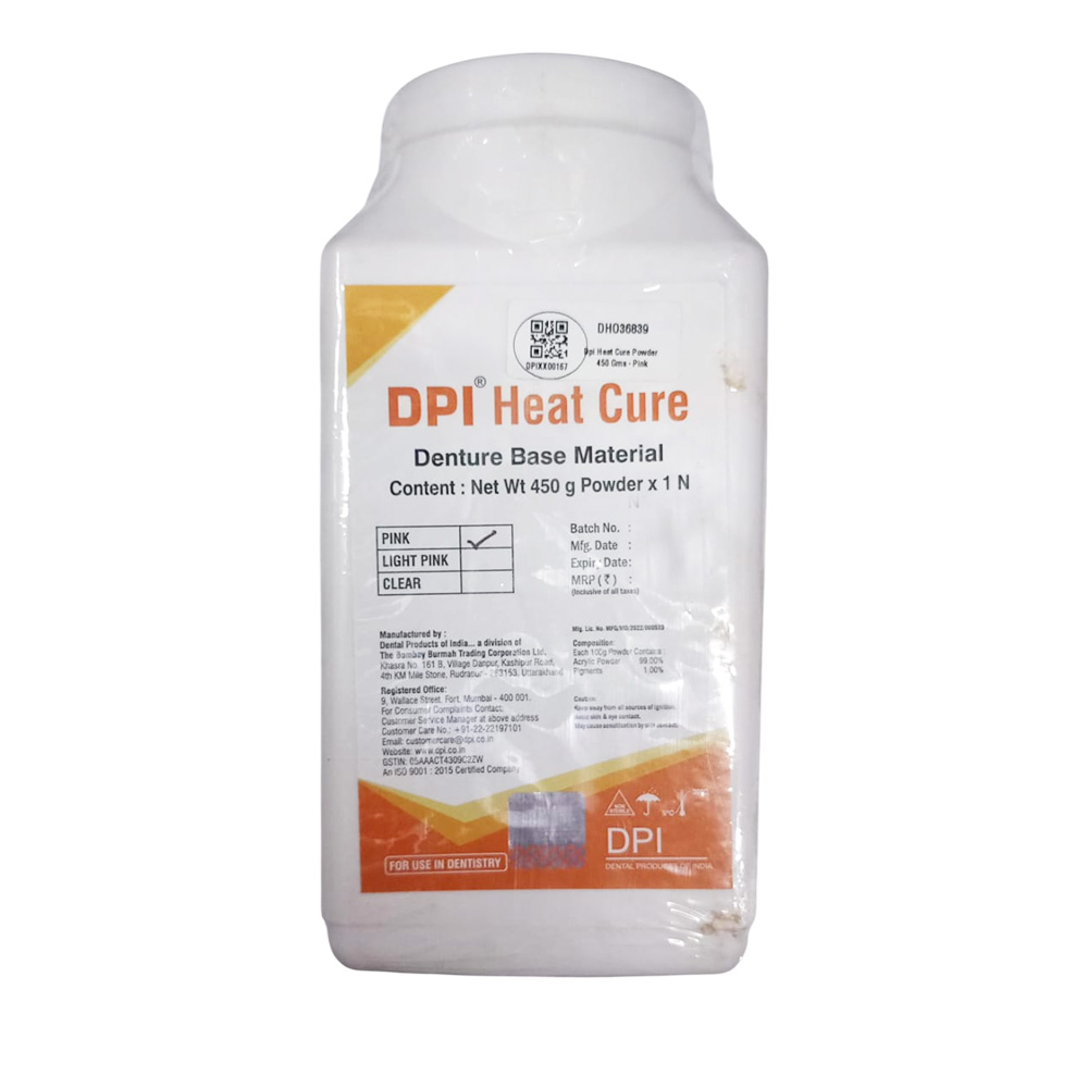 Dpi Heat Cure Powder 450 Gms - Pink