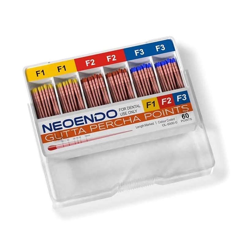 NeoEndo Protaper Gutta Percha Points - Assorted Pack (F1, F2,F3)