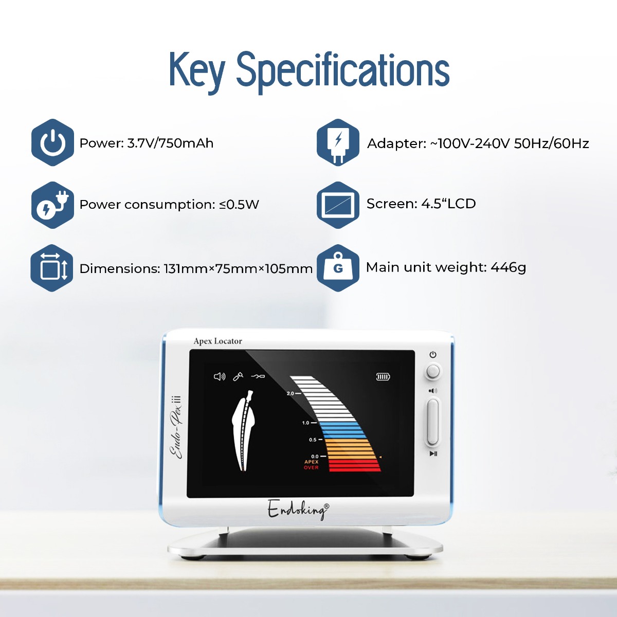 Endoking Apex Locator (Endo-Pex iii)