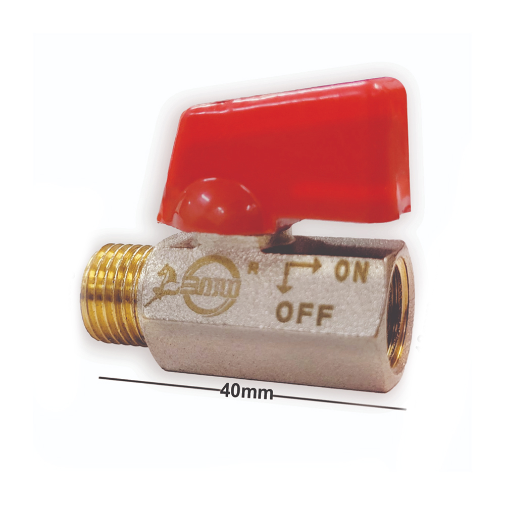 Sparedent Brass Mini Ball Valve Male/Female