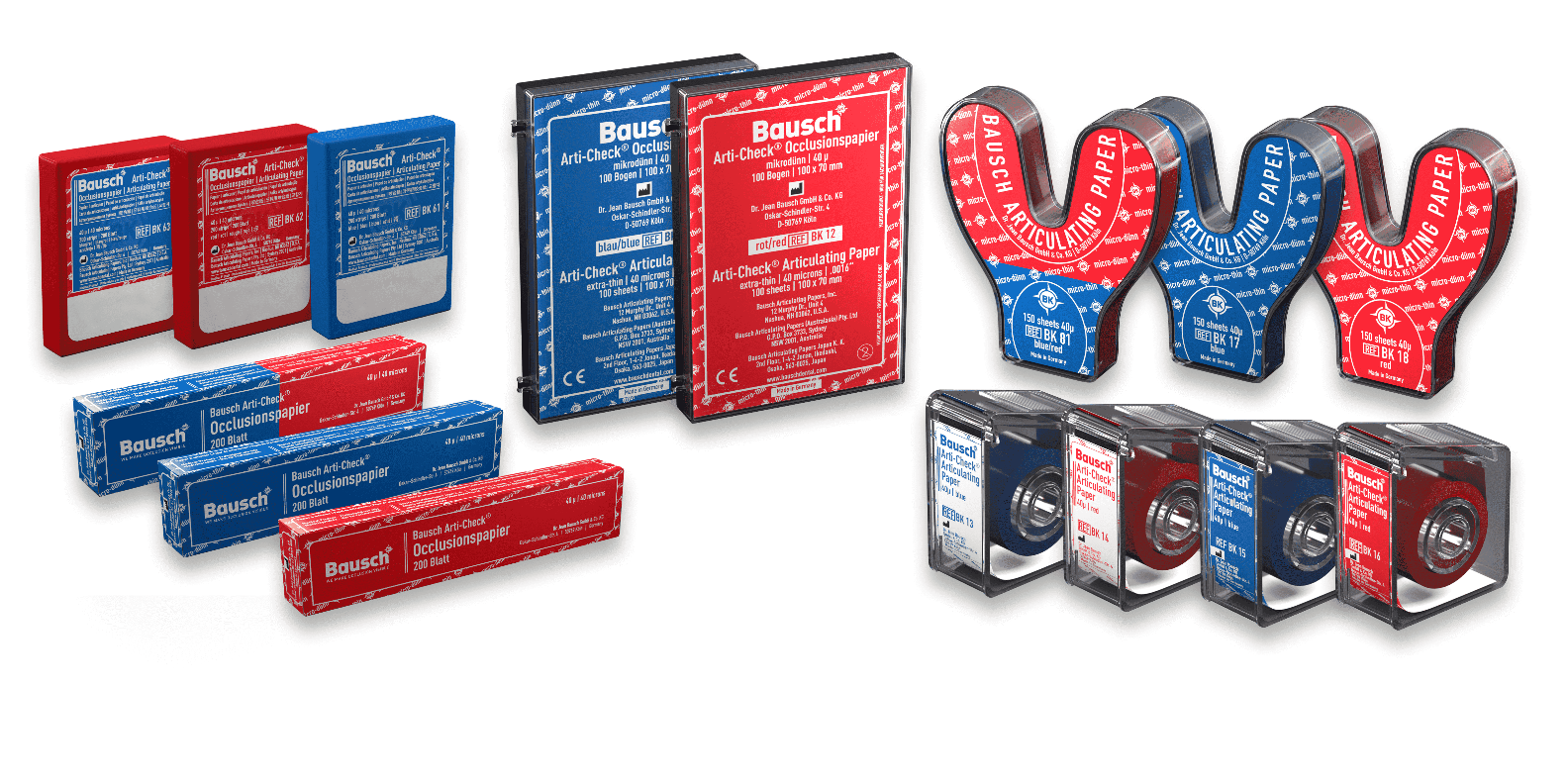 Bausch Arti-Check Dental Articulating Papers Micro Thin - 40µ Microns