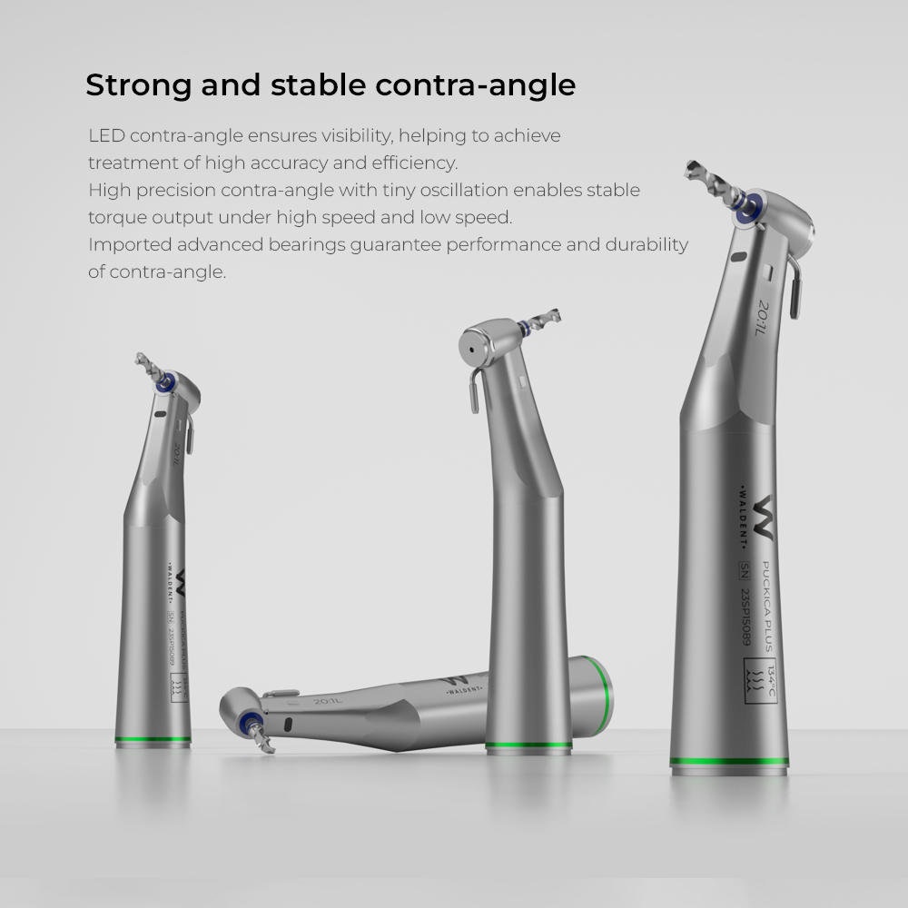 Waldent Ai Implant Touch Implant Motor With 2 Fiberoptic Implant Handpiece